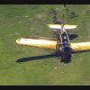 Vue aérienne après l'accident d'avion d'Harrison Ford sur un parcours de golf à Venice, dans la banlieue de Los Angeles, le 5 mars 2015. Les secours interviennent rapidement.