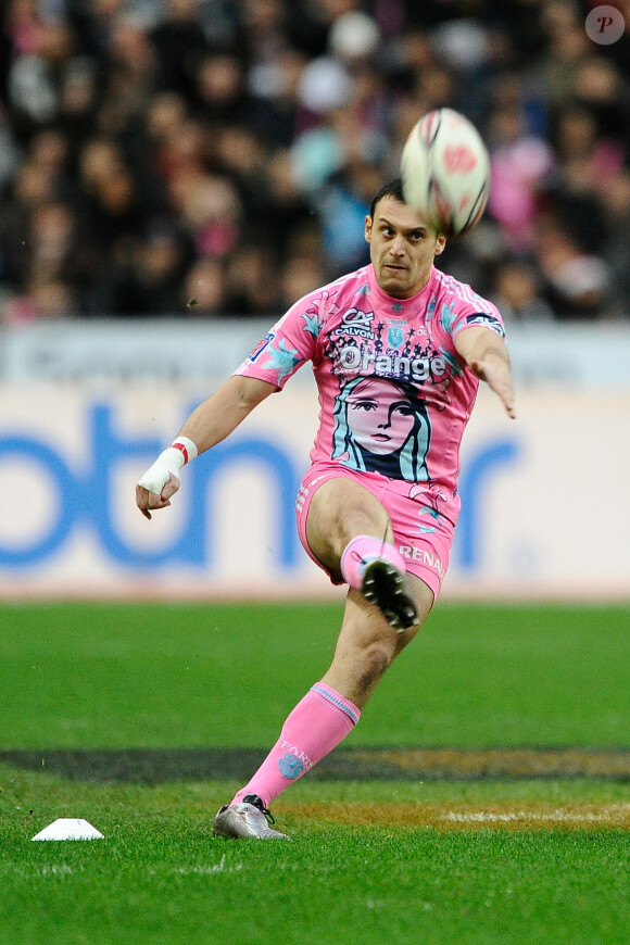 Lionel Beauxis lors du match entre le Stade Francais et Bayonne, au Stade de France à Saint-Denis, le 5 décembre 2009