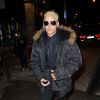 Jared Leto, qui est passé au blond platine avec une toute nouvelle coupe pour incarner le Joker dans le film Suicide Squad - Arrivée des people au dîner Balmain au restaurant Lapérouse à Paris, le 5 mars 2015. 
