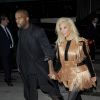 Kim Kardashian et son mari Kanye West se rendent au restaurant Lapérouse à Paris, le 5 mars 2015.