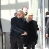 Kanye West et Kim Kardashian quittent la fondation Louis Vuitton à Paris, le 5 mars 2015.