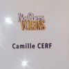 Camille Cerf dans les coulisses du tournage de Nos chers voisins, jeudi 5 mars 2015.