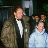 Archives - Patrick Poivre d'Arvor et sa fille Solenn aux César en 1987.