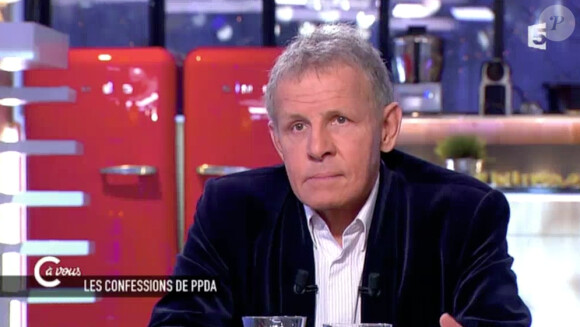 Patrick Poivre d'Arvor évoque la mort de sa fille Solenn. Il revoit avec émotion le JT qu'il a présenté ce soir-là. Emission C à vous sur France 5. Le 6 mars 2015.