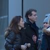 Aurélie Filippetti et Arnaud Montebourg visitent le MoMA à New York le 19 février 2015.