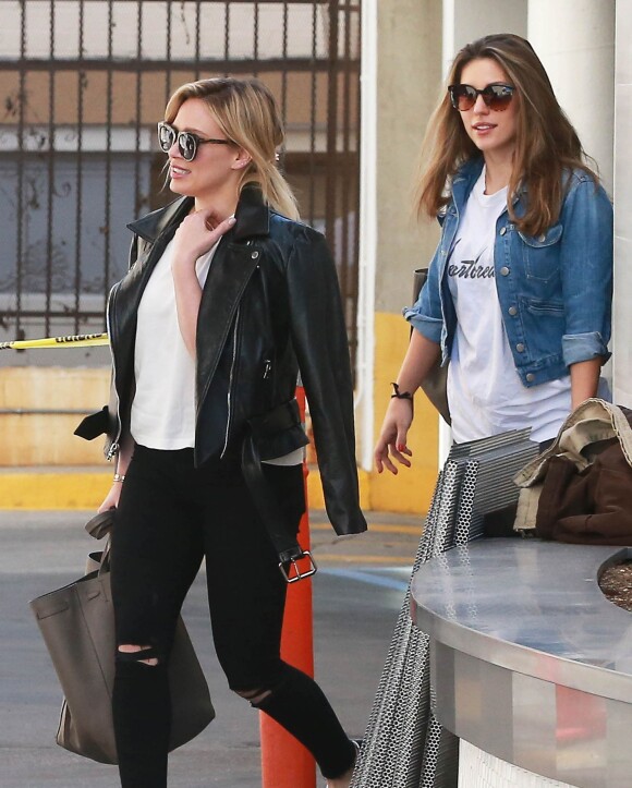 Exclusif - Hilary Duff à la sortie d'un centre de dermatologie à Encino, le 5 mars 2015