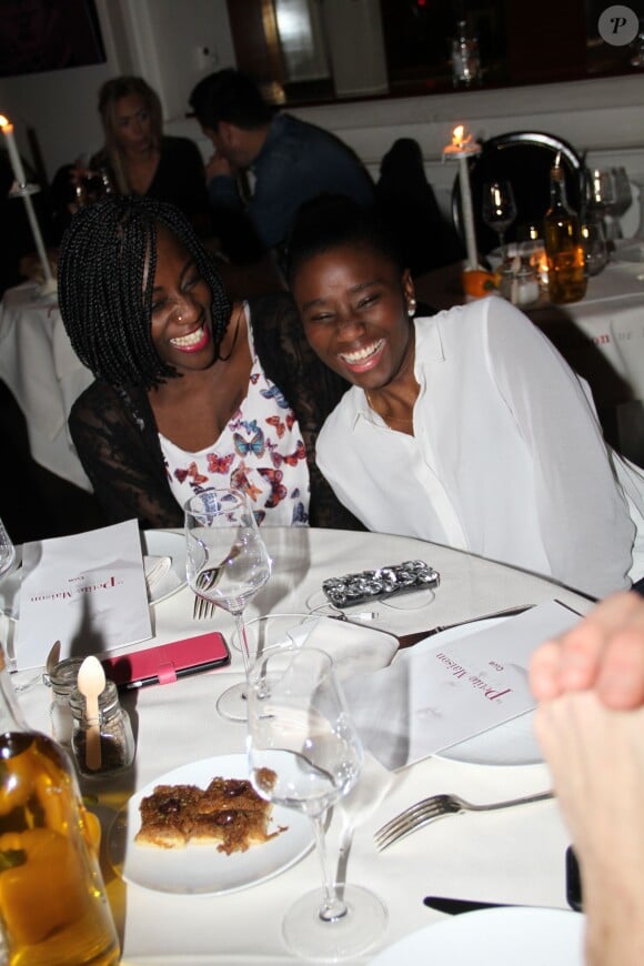 Exclusif - Assa Sylla et Karidja Touré - Soirée des jeunes espoirs du cinéma français avec un dîner au restaurant La Petite Maison de Nicole suivi d'une soirée au Queen à Paris, le 6 mars 2015. 