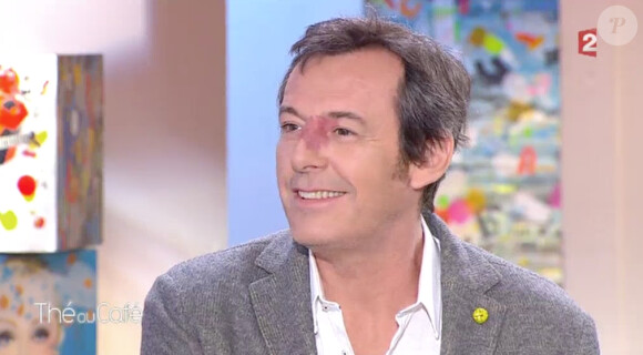 Jean-Luc Reichmann parle de sa famille et plus particulièrement de ses enfants. Emission Thé ou café sur France 2, le 7 mars 2015.