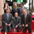  Jim Parsons, Jeffrey Katzenberg, Chuck Lorre - Jim Parsons re&ccedil;oit son &eacute;toile sur Hollywood Walk of Fame, le 10 mars 2015 
