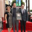  Judy Parsons, son fils Jim Parsons et Todd Spiewak - Jim Parsons re&ccedil;oit son &eacute;toile sur Hollywood Walk of Fame, le 10 mars 2015 