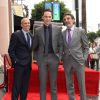 Jim Parsons, Jeffrey Katzenberg, Chuck Lorre - Jim Parsons reçoit son étoile sur Hollywood Walk of Fame, le 10 mars 2015