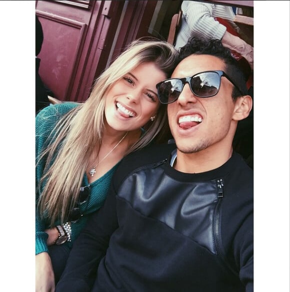 Carol Cabrino et Marquinhos, photo publiée sur le compte Instagram de la jeune femme le 8 mars 2015
