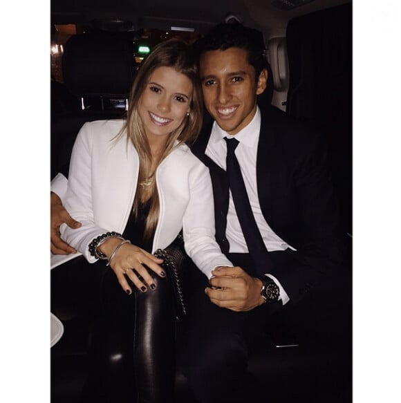 Carol Cabrino et Marquinhos, photo publiée sur le compte Instagram de la jeune femme le 5 mars 2015