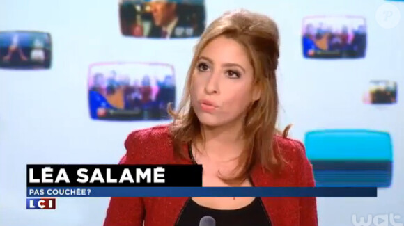 Léa Salamé, invitée de la Médiasphère sur LCI, le vendredi 13 mars 2015.