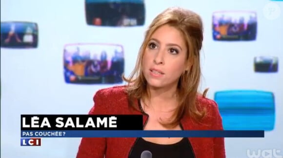 Léa Salamé, invitée de la Médiasphère sur LCI, le vendredi 13 mars 2015.