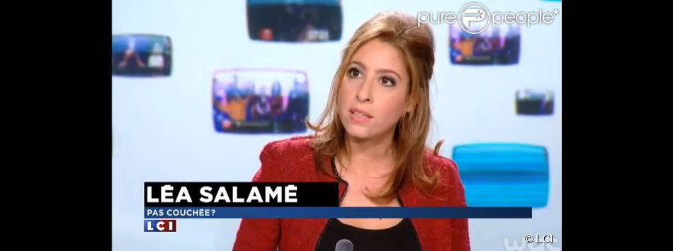 Léa Salamé, invitée de la  Médiasphère  sur LCI, le vendredi 13 mars 2015.