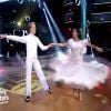 La belle Leila Ben Khalifa danse une valse lors du troisième prime de la version libanaise de Danse avec les stars. Le 15 mars 2015.