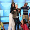 La Première Dame Michelle Obama assiste à l'émission de télé de Ellen DeGeneres, le 12 mars 2015  