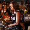 La première dame des Etats-Unis, Michelle Obama, a prononcé un discours en soutien au démocrate Tom Wolf pour sa candidature au poste de gouverneur de Philadelphie. Le 15 octobre 2014  