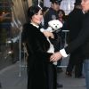 Demi Lovato s'est rendue, avec son chien, sur le plateau de l'émission TV "Good Morning America" à New York. Le 12 mars 2015 