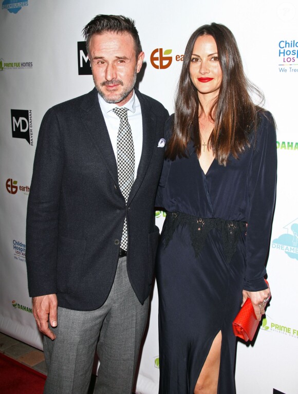 David Arquette et sa fiancée Christina McLarty lors du "Brighter Future for Children Gala" à Hollywood, le 5 mars 2015. 