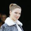Léa Seydoux - Sorties du défilé de mode "Miu Miu", collection prêt-à-porter automne-hiver 2015/2016, à Paris le 11 mars 2015