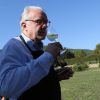 Alain Ducasse lors des vendanges du vignoble conservatoire des coteaux varois au Clos de l'abbaye de la Celle le 26 septembre 2014