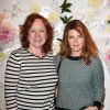 Eva Darlan et Gwendoline Hamon au lancement de la collection printemps-été 2015 de Rowena Forrest à la galerie Nabokov, à Paris, le 19 mars 2015 