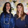 Rowena Forrest et Deborah Francois au lancement de la collection printemps-été 2015 de Rowena Forrest à la galerie Nabokov, à Paris, le 19 mars 2015 