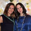 Emmanuelle Boidron et Rowena Forrest au lancement de la collection printemps-été 2015 de Rowena Forrest à la galerie Nabokov, à Paris, le 19 mars 2015 