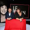 Exclusif - Michèle Bernier et Marc-Olivier Fogiel à l'enregistrement de l'émission Le Divan, le 13 mars 2015 (diffusion le 17 mars 2015, sur France 3).
