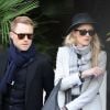 Ronan Keating et Storm Uechtritz quittent les studios ITV à London, le 3 mars 2015