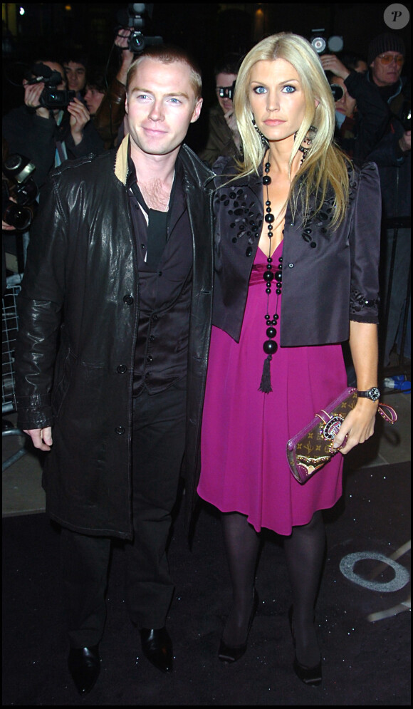 Ronan Keating et son ex-femme Yvonne à la soirée au Pinko à Londres, le 15 février 2007