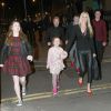 Ronan Keating, ses trois enfants et sa nouvelle petite amie Storm Uechtritz vont dîner au Shanahan's restaurant à Dublin, le 22 février 2015