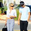 Pamela Anderson va dîner avec son fils Brandon Lee à Malibu, le 30 juin 2014. 