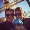 Tom Daley et son chéri Dustin Lance Black sur Instagram le 27 décembre 2014
