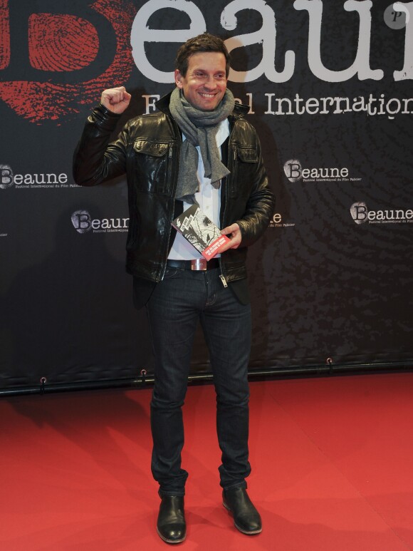 Olivier Taveau (prix du 1er roman Policier) au 7e Festival International du Film Policier à Beaune, le 26 mars 2015.