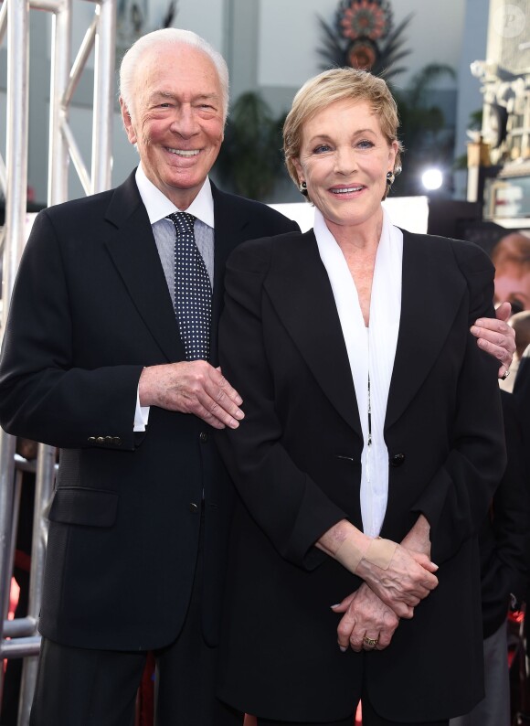 Christopher Plummer et Julie Andrews lors du 50e anniversaire du film La Mélodie du bonheur et ouverture du festival TCM Classic Films à Los Angeles le 26 mars 2015