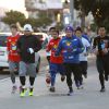 Manny Pacquaio à l'entraînement dans les rues de West Hollywood, le 14 mars 2015
