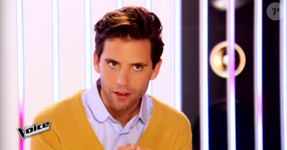 Mika le 28 mars 2015 dans l'épreuve finale de The Voice 4 sur TF1.