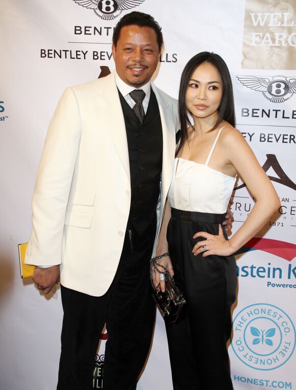Terrence Howard et sa femme Miranda assistent à la Soiree "EXPERIENCE-East Meet West" organisée par "The Beverly Hills Chamber of Commerce" à Beverly Hills, le 5 fevrier 2014. 