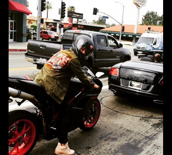 Justin Bieber a ajouté une photo à son compte Instagram, le 17 mars 2015