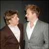 Jamie Oliver et Gordon Ramsay lors des Harpers & Moet Restaurant Awards au Floridita, Wardour Street, à Londres le 31 octobre 2005