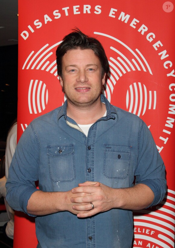 Jamie Oliver à la BT Tower de Londres, le 18 novembre 2013