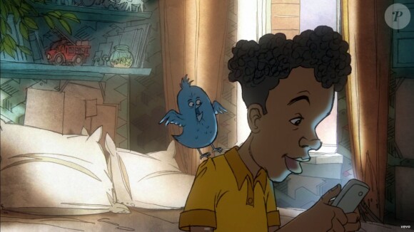 Image du clip "Carmen" de Stromae, réalisé par Sylvain Chomet. Ecrit par Sylvain Chomet et Orelsan. Avril 2015.