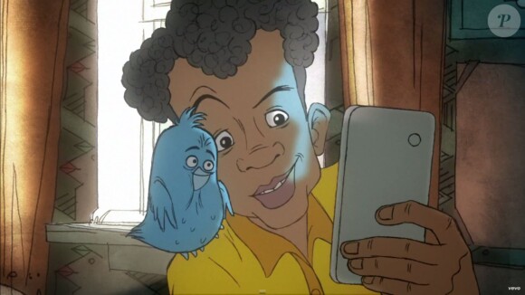 Image du clip "Carmen" de Stromae, réalisé par Sylvain Chomet. Ecrit par Sylvain Chomet et Orelsan. Avril 2015.