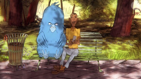 Image du clip "Carmen" de Stromae, réalisé par Sylvain Chomet. Ecrit par Sylvain Chomet et Orelsan. Avril 2015.