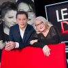 Exclusif - Josiane Balasko et Marc-Olivier Fogiel - Enregistrement de l'émission Le Divan. Le 13 février 2015.