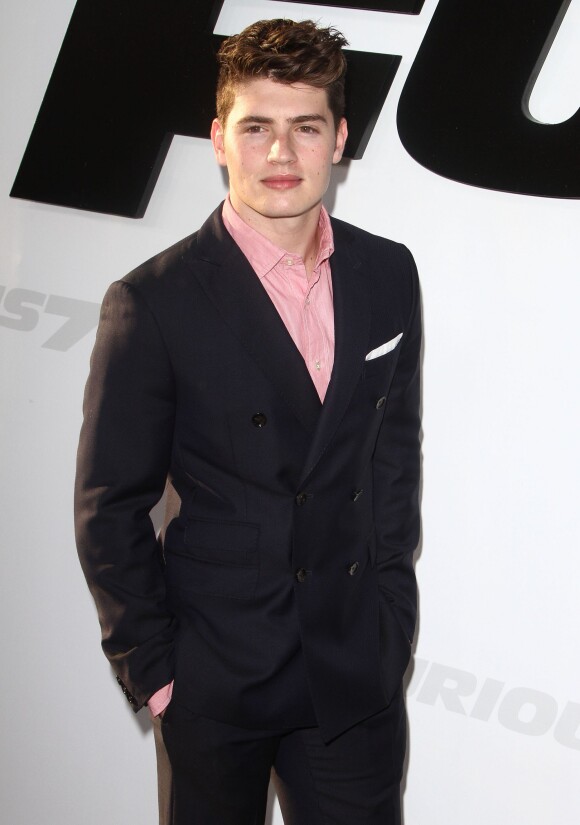 Gregg Sulkin - Avant-première du film "Fast and Furious 7" à Hollywood, le 1er avril 2015.
