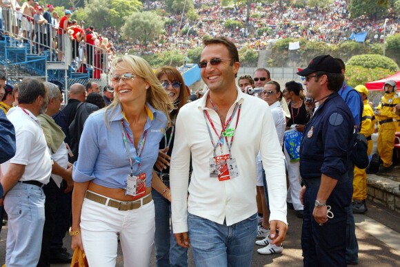 Arthur et Estelle Lefébure au Grand Prix de Monaco, le 1er juin 2003.